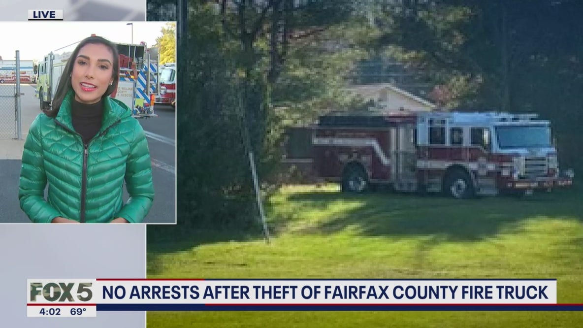 Fairfax County fire truck stolen